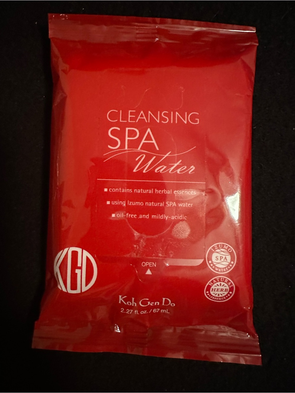 Koh Gen Do Cleansing Spa Water Wipes — Red